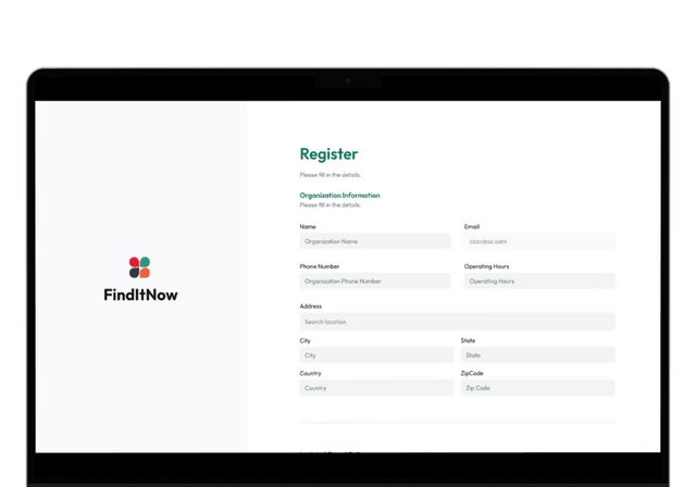 Register your organization